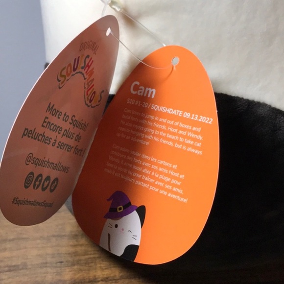 Squishmallow 2023 Halloween, Cam. New with tags, 11 inch. - Picture 4 of 5